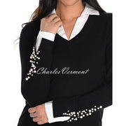 Frank Lyman Pearl Two-In-One Sweater Blouse - Style 244627U