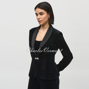 Joseph Ribkoff Velvet Blazer Jacket And Camisole Set - Style 244926