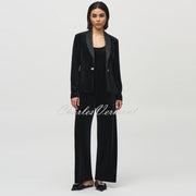 Joseph Ribkoff Velvet Blazer Jacket And Camisole Set - Style 244926