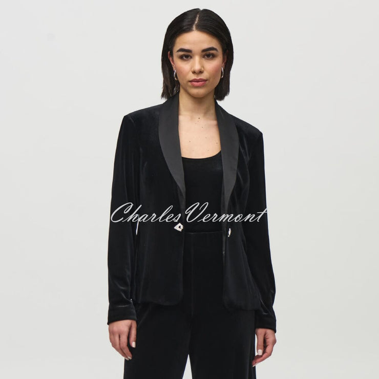 Joseph Ribkoff Velvet Blazer Jacket And Camisole Set - Style 244926