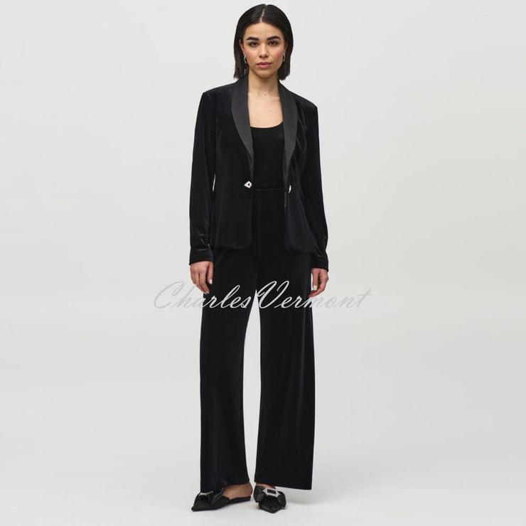 Joseph Ribkoff Velvet Blazer Jacket And Camisole Set - Style 244926