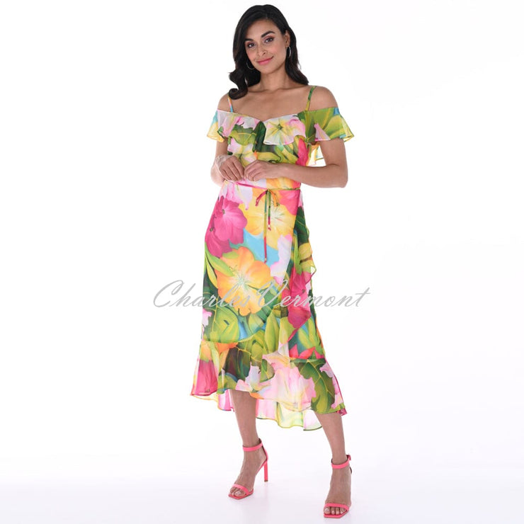 Frank Lyman Tropical Print Dress - Style 246484