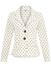 Dolcezza 'Breakfast at Tiffany' Polka Dot Blazer Jacket - Style 25101