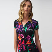 Joseph Ribkoff Tropical Print Dress - Style 251011