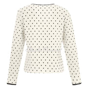 Dolcezza 'Breakfast at Tiffany' Polka Dot Button Jacket - Style 25102