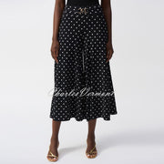 Joseph Ribkoff Polka Dot Culotte Trouser - Style 251040