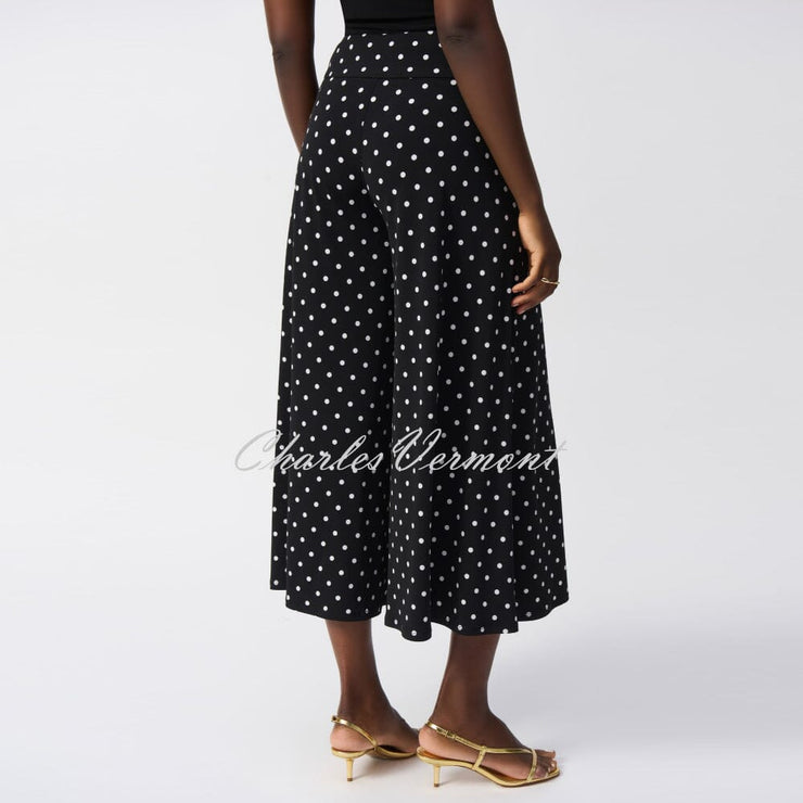 Joseph Ribkoff Polka Dot Culotte Trouser - Style 251040