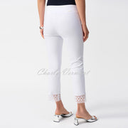 Joseph Ribkoff Trouser With Lace Hem - Style 251053 (White)