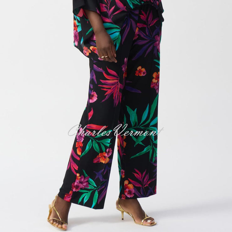 Joseph Ribkoff Tropical Wide Leg Trouser - Style 251056