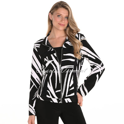 Frank Lyman Abstract Print Jacket With Mesh Detail - Style 251129