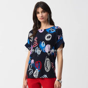 Joseph Ribkoff Abstract Print Top - Style 251132