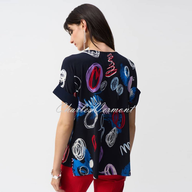 Joseph Ribkoff Abstract Print Top - Style 251132