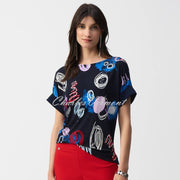 Joseph Ribkoff Abstract Print Top - Style 251132