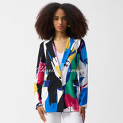 Joseph Ribkoff Face Print Blazer Jacket - Style 251176