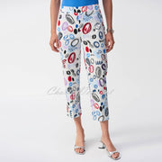 Joseph Ribkoff Abstract Print Cropped Trouser - Style 251221