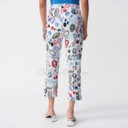 Joseph Ribkoff Abstract Print Cropped Trouser - Style 251221