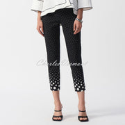 Joseph Ribkoff Polka Dot Cropped Trouser - Style 251223