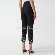 Joseph Ribkoff Polka Dot Cropped Trouser - Style 251223