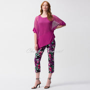 Joseph Ribkoff Floral Print Cropped Trouser - Style 251254