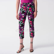 Joseph Ribkoff Floral Print Cropped Trouser - Style 251254