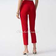 Joseph Ribkoff Textured Jacquard Cropped Trouser - Style 251256 (Red)