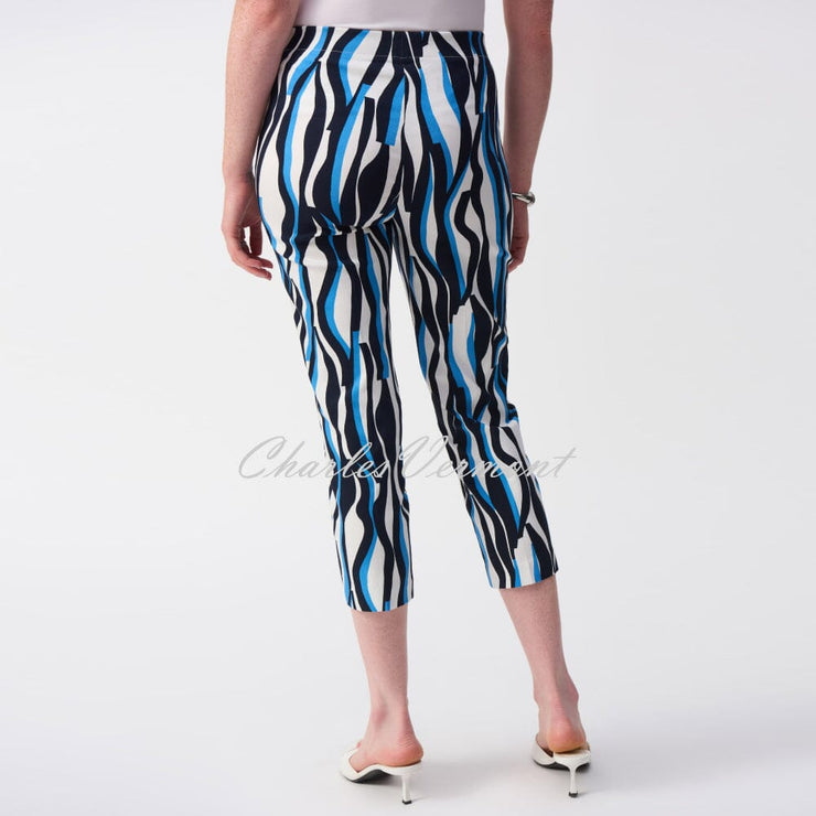 Joseph Ribkoff Geometric Print Cropped Trouser - Style 251280