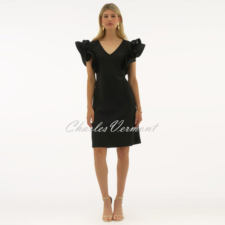 Joseph Ribkoff Ruffled Sleeve Dress - Style 251733