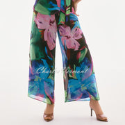 Joseph Ribkoff Floral Print Wide Leg Trouser - Style 251771