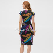 Joseph Ribkoff Tropical Leaf Dress - Style 252096