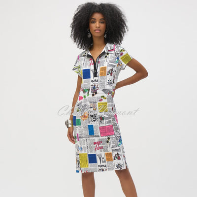 Joseph Ribkoff Magazine Print Dress - Style 252186