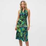 Joseph Ribkoff Sleeveless Tropical Print Dress - Style 252203