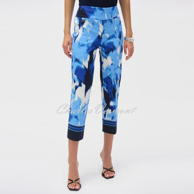 Joseph Ribkoff Abstract Print Cropped Trouser - Style 252229