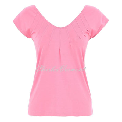 Dolcezza V-Neck Top - Style 25250 (Rose Pink)