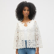 Joseph Ribkoff Crochet Knit Cover Up - Style 252905