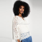 Joseph Ribkoff Crochet Knit Cover Up - Style 252905