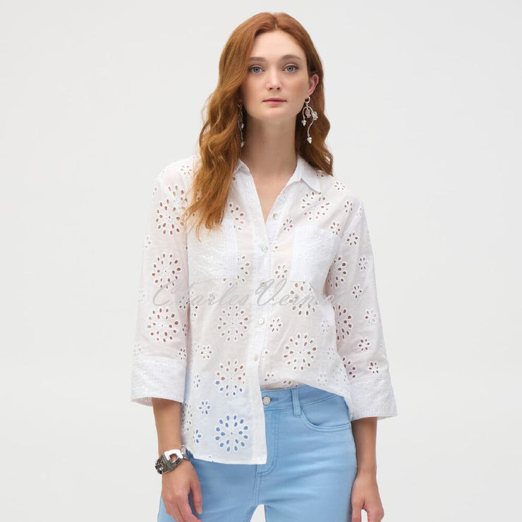 Joseph Ribkoff Broderie Anglaise Blouse - Style 252928