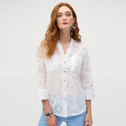 Joseph Ribkoff Broderie Anglaise Blouse - Style 252928