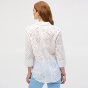 Joseph Ribkoff Broderie Anglaise Blouse - Style 252928