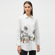 Joseph Ribkoff Safari Print Blouse - Style 252930