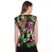 Frank Lyman Tropical Print Top - Style 256121