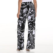 Frank Lyman Floral Wide Leg Trouser - Style 256317