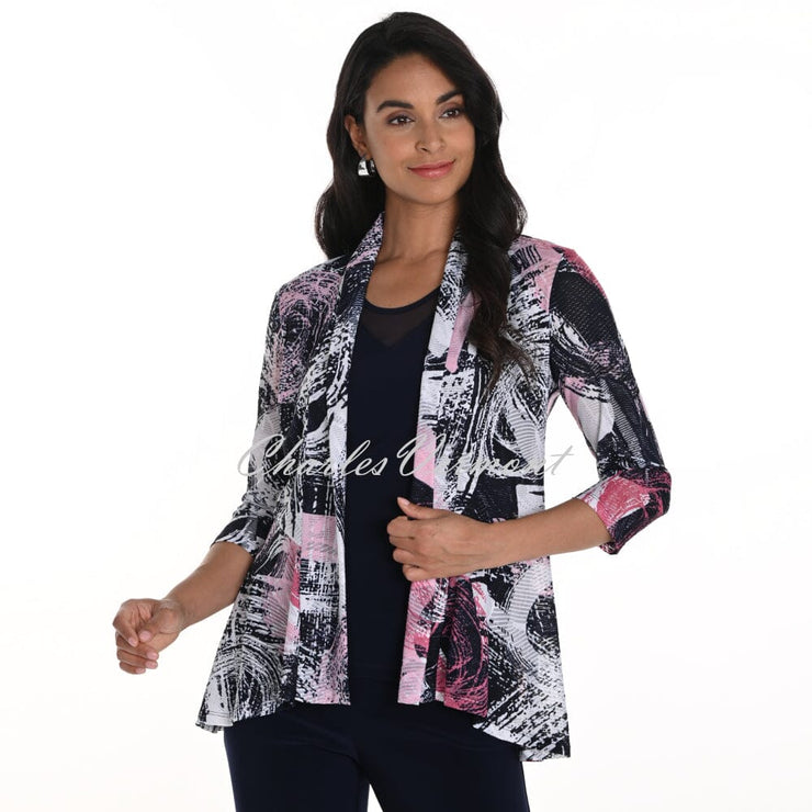 Frank Lyman Abstract Print Cardigan - Style 256350