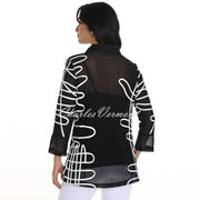 Frank Lyman Mesh Jacket With Abstract Design - Style 256791U