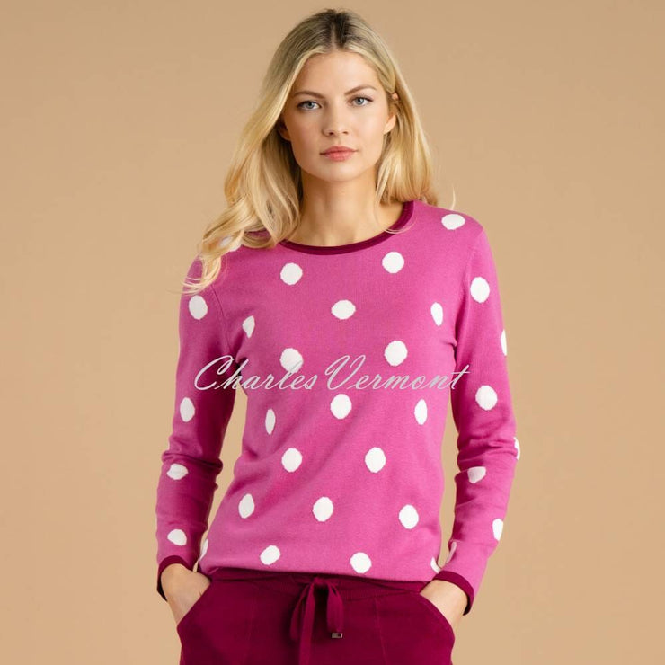 Marble Spot Sweater - Style 6385-205 (Berry)