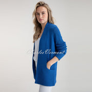 Marble Longline Cardigan - Style 6512-153 (Cobalt)