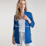 Marble Longline Cardigan - Style 6512-153 (Cobalt)