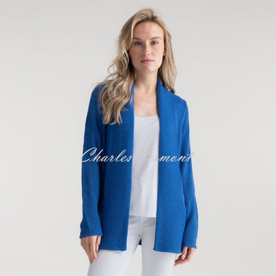 Marble Longline Cardigan - Style 6512-153 (Cobalt)