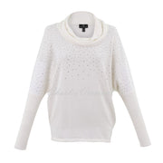 Marble Sweater With Rhinestone Detail - Style 6733-104 (Ivory)