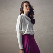 Marble Sweater With Rhinestone Detail - Style 6733-104 (Ivory)