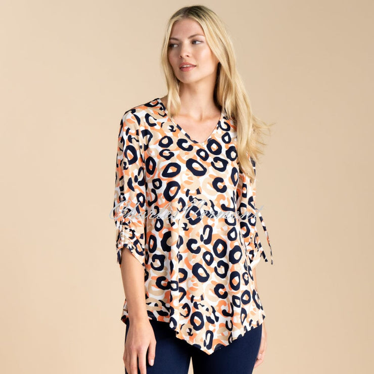 Marble Animal Print Tunic Top - Style 6957-196